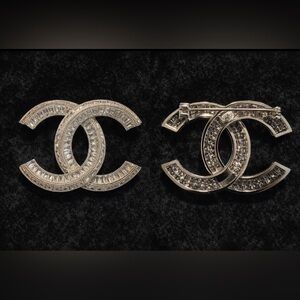 Elegant Stapmed Silver Fashion Designer Women's Broach